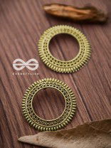 The Little Bohemian Sun (Golden) - Oxidised Boho Earrings