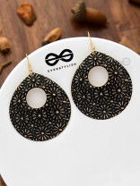 The Flowery Droplets - Oxidised Golden Danglers