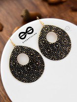 The Flowery Droplets - Oxidised Golden Danglers