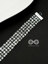 Shimmer on My Neck - Statement Silver Choker
