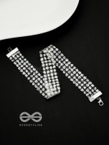 Shimmer on My Neck - Statement Silver Choker