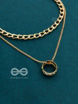 The Girl-Boss Statement - Golden Layered Neckpiece With Anti-Tarnish Coating 