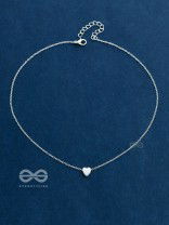 The Dainty Heart Neckpiece - Silver
