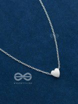 The Dainty Heart Neckpiece - Silver