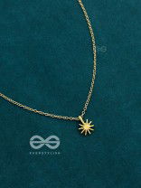 The Dainty Sun Neckpiece - Golden