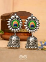 The Artsy Peacocks - Oxidised Boho Jhumkis