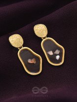 An Eclectic Delight - Golden Statement Earrings