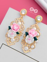The Statement Vintage Artwork - Golden Dangler Earrings