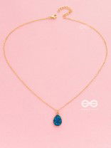 The Enticing Droplet - Embellished Golden Neckpiece