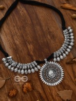 The Statement Durga Neckpiece - Oxidised Boho Collection