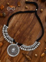 The Statement Durga Neckpiece - Oxidised Boho Collection