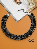 The Bohemian Classic - Oxidised Statement Necklace (Gun-Metal Black)