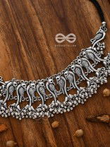 The Poignant Peacocks - Set of Earrings and Neckpiece