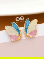 The Bewitching Butterflies - Statement Enamelled Studs