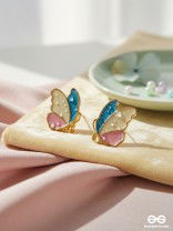 The Bewitching Butterflies - Statement Enamelled Studs