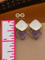 A Classy Delight - Statement Enamelled Earrings