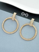 The Classy Bling - Statement Golden Earrings