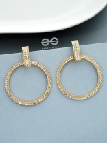 The Classy Bling - Statement Golden Earrings