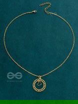 My Locked Up Heart - Golden Statement Neckpiece With Anti-Tarnish Coating 