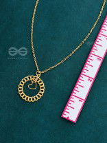 My Locked Up Heart - Golden Statement Neckpiece With Anti-Tarnish Coating 