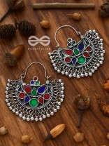 The Bohemian Classics - Oxidised Boho Hoop  Earrings