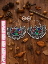 The Bohemian Classics - Oxidised Boho Hoop  Earrings