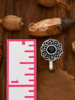 The Embellished Whirlwind - Oxidised Non-pierced Nosering (Black)