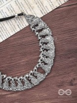 The Peaceful Peacocks - Oxidised Boho Choker
