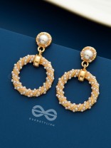 The Pearl Paradox - Statement Golden Earrings