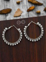 The Chic Intricacy - Oxidised Boho Hoops