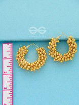 A Glimmer of Shimmer - Playful Embellished Hoops (Golden)