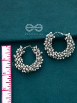 A Glimmer of Shimmer - Playful Embellished Hoops (Silver)