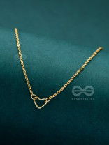 The Little Dainty Heart - Golden Neckpiece With Anti-Tarnish Coating
