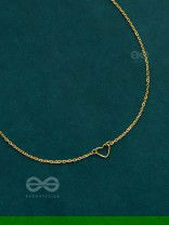 The Little Dainty Heart - Golden Neckpiece With Anti-Tarnish Coating