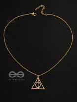 The Deathly Hallows - Statement Harry Potter Neckpiece With Anti-Tarnish Coating 