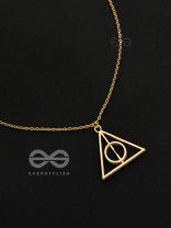 The Deathly Hallows - Statement Harry Potter Neckpiece With Anti-Tarnish Coating 