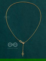 The Infinite Grace - Golden Statement Neckpiece With Anti-Tarnish Coating
