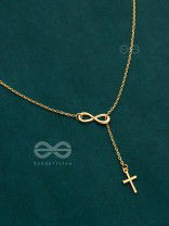 The Infinite Grace - Golden Statement Neckpiece With Anti-Tarnish Coating