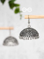 The Nature Motifs - Intricate Statement Boho Jhumkas