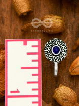 The Noble Motifs - Non-Pierced Boho Nosepin (Sapphire Blue)