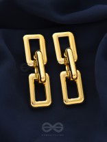 Catch me if you can - Golden Statement earrings