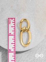 Delicate Interwined Gold Chain Dangler Earrings