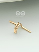 Hooked on Charm- Golden Adjustable Earcuff (One Ear)