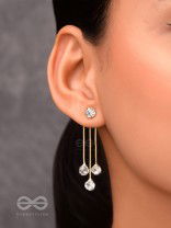 The Crystal Constellation - Statement Golden Earrings