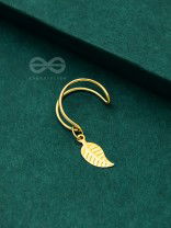 The Last Leaf - Golden Casual Earcuff (One Ear)