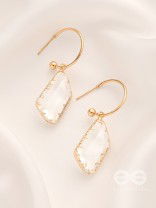 The Aqua Chique - Golden Statement Earrings