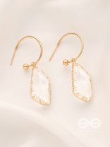 The Aqua Chique - Golden Statement Earrings