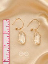 The Aqua Chique - Golden Statement Earrings