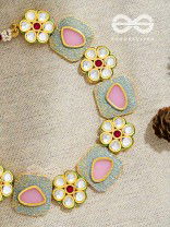 The Royal Indulgence - Statement Golden Set of Neckpiece and Earrings