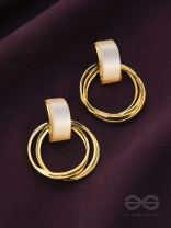 Loop a Hoop - Statement Golden Earrings